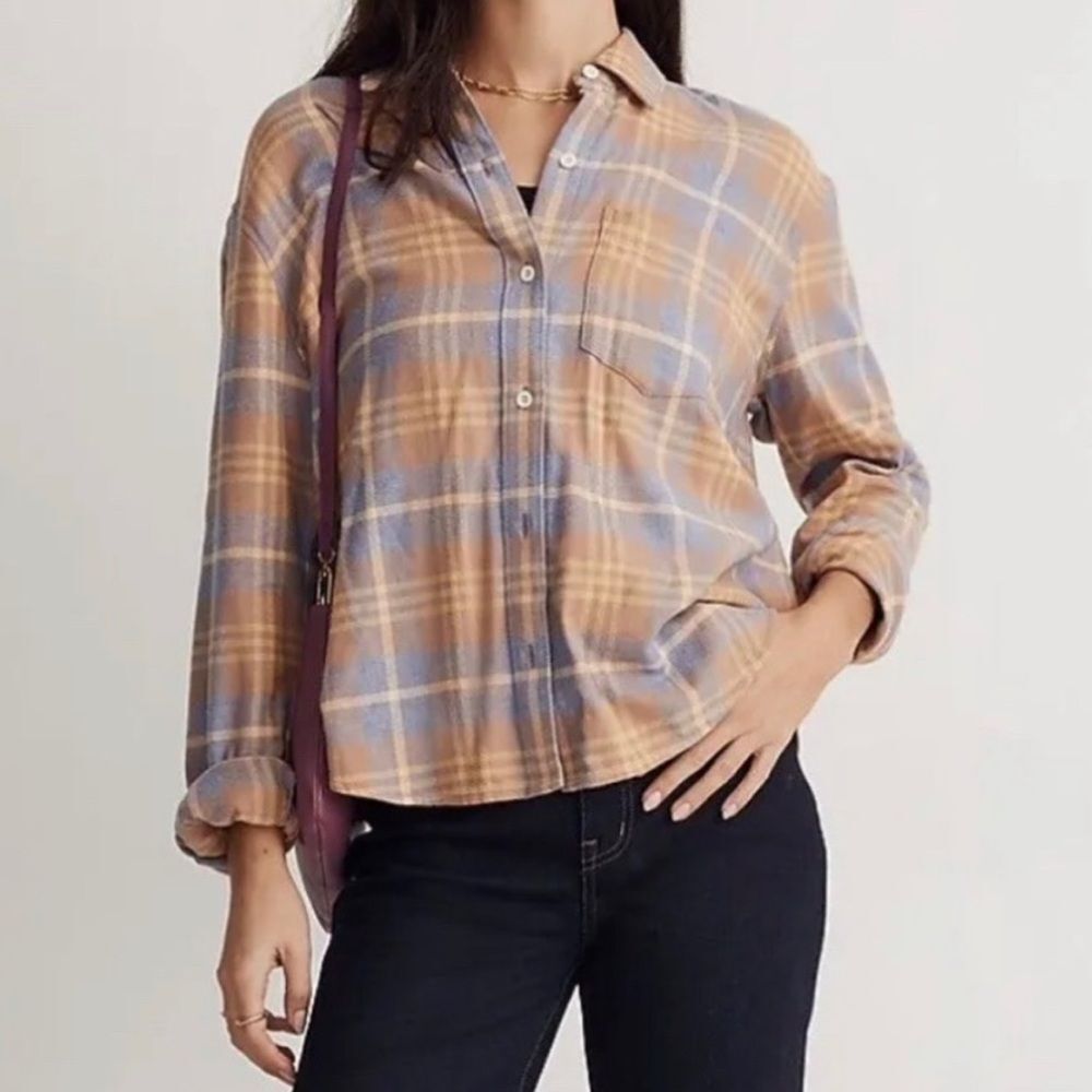 Madewell‎ oversized boyfriend flannel women’s size M